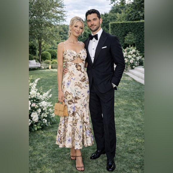 Zimmermann Dresses & Skirts - Zimmermann COCO TIE FRONT MIDI LINEN DRESS AU 1= US 6 NWOT